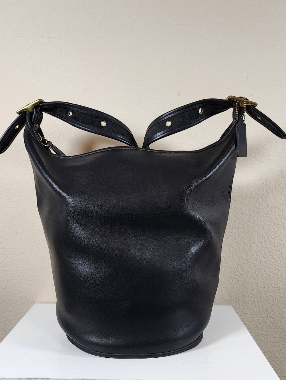 Vintage Coach Navy Duffle Sac #9085 - Picture 6 of 16